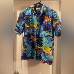 Hawaiian Sunset Blue Shirt
